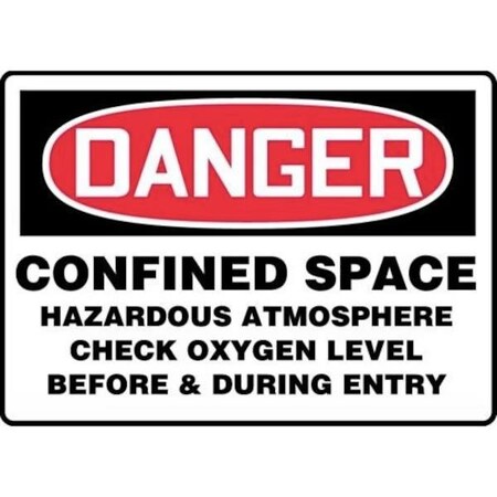 Accuform OSHA DANGER SAFETY SIGN CONFINED MCSP106XL MCSP106XL